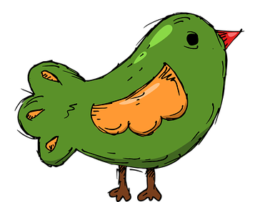 oiseau vert