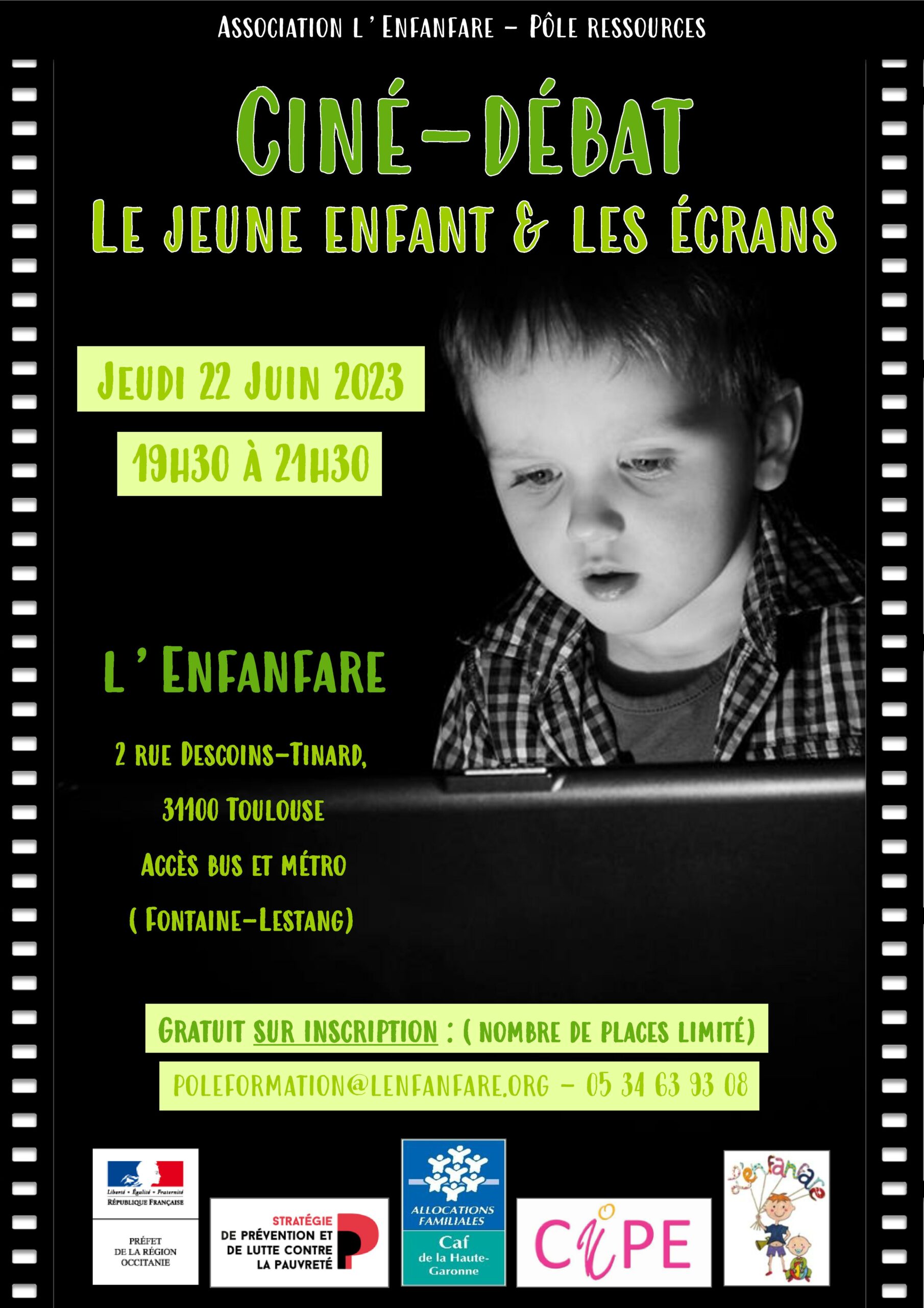 ciné-débat jeune enfant et écrans 22 06 2023