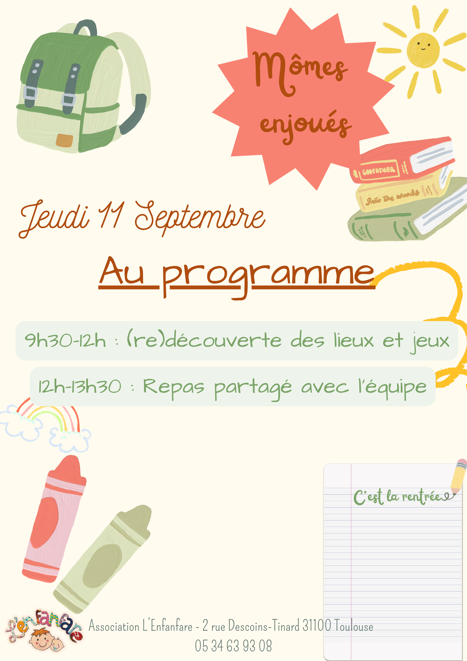 Mômes enjoués - Septembre 2025